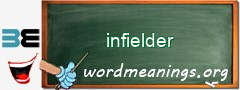 WordMeaning blackboard for infielder